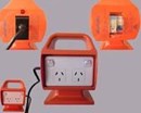 PORTABLE POWER PACK 4 OUTLET 10AMP 30mA MCB/RCD ORANGE